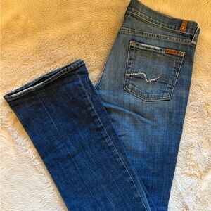 7 For All Mankind Dark Blue Boot Cut Jeans sz30
